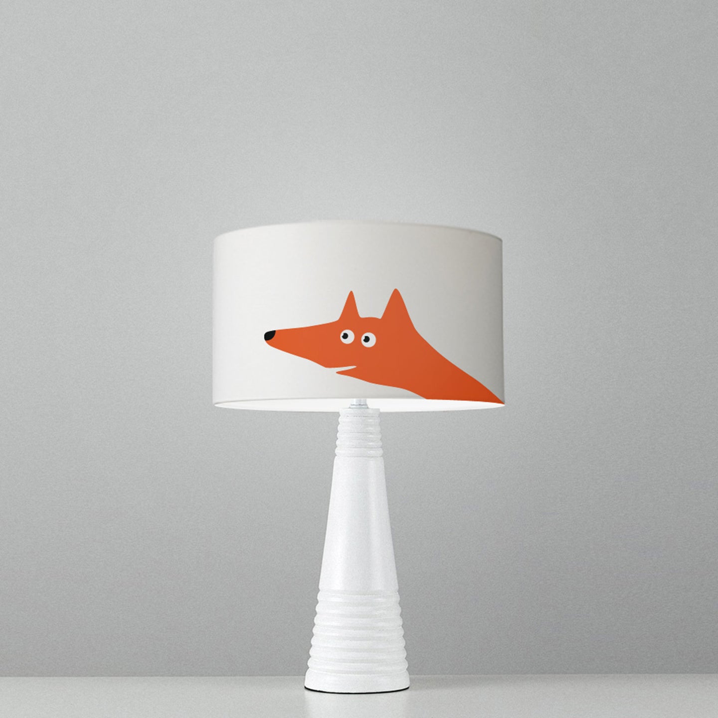 Fox drum lampshade, Diameter 25cm (10