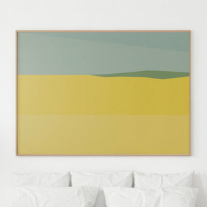 "Abstract Oasis" Art Print is sure to add a touch of tranquility and beauty to your decor.