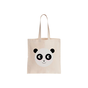 Panda recycled cotton tote bag
