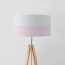 Load image into Gallery viewer, Grey-Rose Pastel Lines drum lampshade, Diameter 45cm (18&quot;)