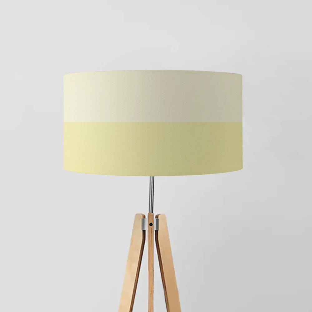 Yellow pastel lines drum lampshade, Diameter 45cm (18