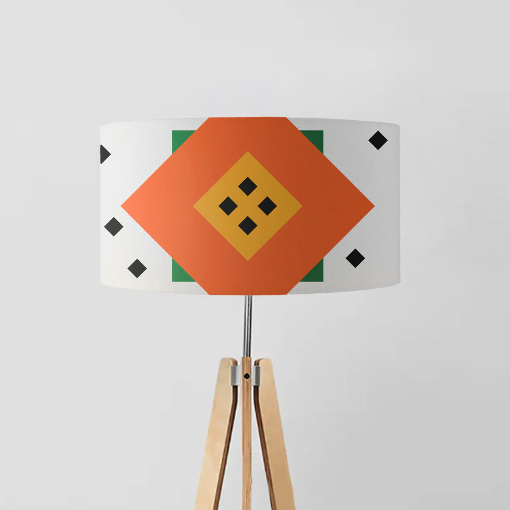 Pixel flower drum lampshade, Diameter 45cm (18