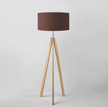 Load image into Gallery viewer, Dark Brown custom made lampshade