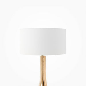 Cotton white plain drum lampshade, Diameter 35cm (14") - Mere Mere