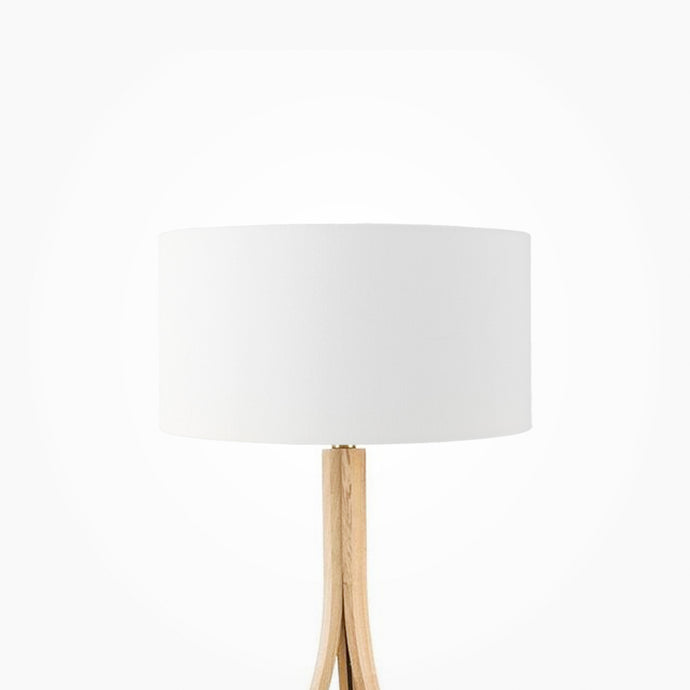 Cotton white plain drum lampshade, Diameter 35cm (14