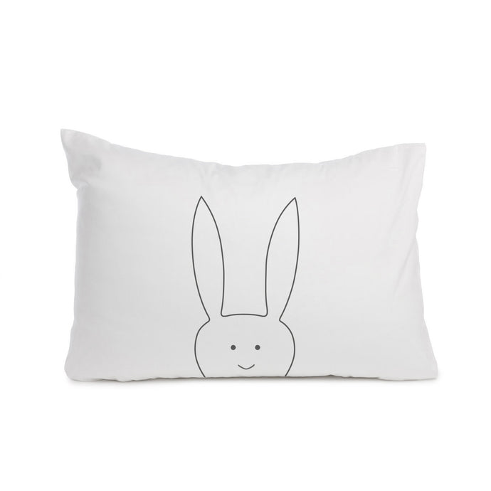 Rabbit pillowcase Cot bed or Standard size - Meretant Decor