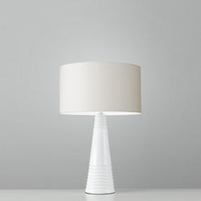 Load image into Gallery viewer, Plain White Cotton drum lampshade, Diameter 25cm (10&quot;) - Mere Mere