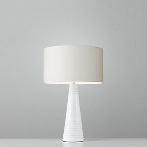 Plain White Cotton drum lampshade, Diameter 25cm (10") - Mere Mere