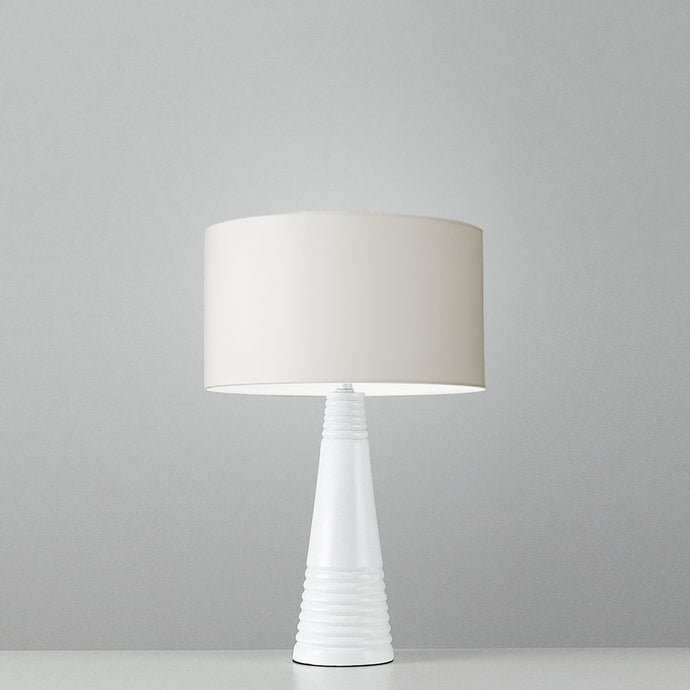 Plain White Cotton drum lampshade, Diameter 25cm (10