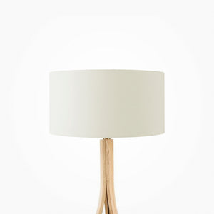 Silk plain off white drum lampshade, Diameter 35cm (14") - Mere Mere