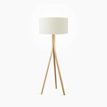 Load image into Gallery viewer, Silk plain off white drum lampshade, Diameter 35cm (14&quot;) - Mere Mere