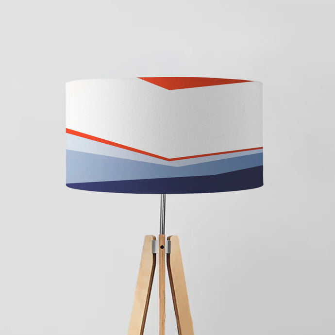 Storm and sunset drum lampshade, Diameter 45cm (18