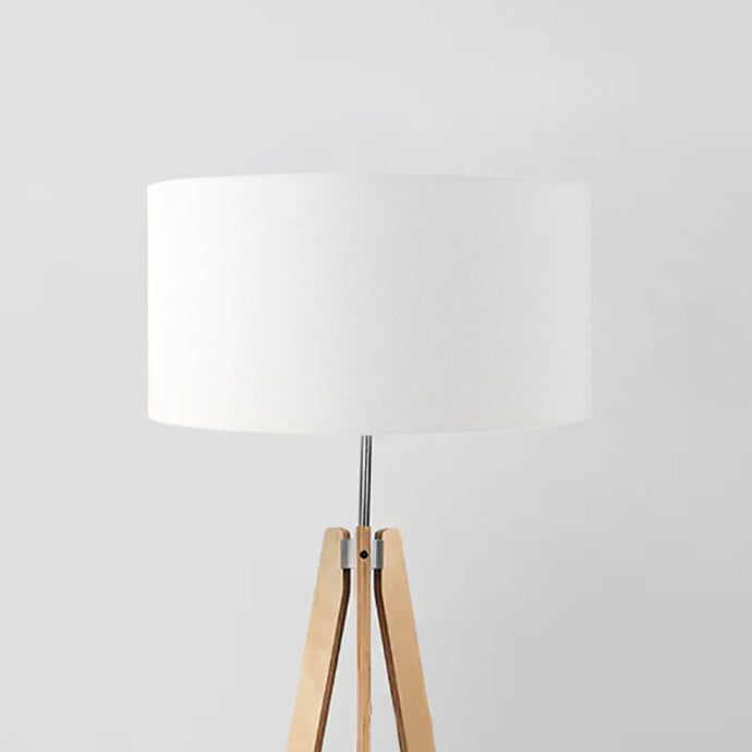 White custom made lampshade