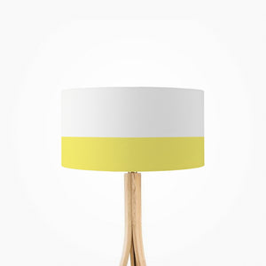 Yellow Line drum lampshade, Diameter 35cm (14") - Mere Mere