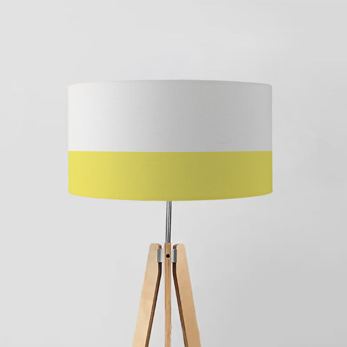 Yellow Line drum lampshade, Diameter 45cm (18